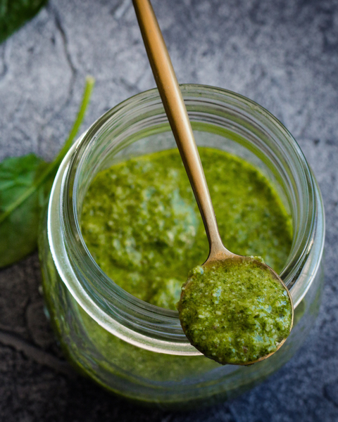 Artichoke Pesto with Garlic Oil