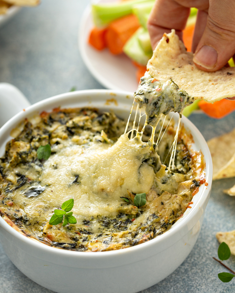 Healthy Spinach and Artichoke Dip