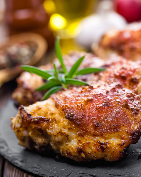 Baked Chicken with Dijon and Balsamic Vinegar
