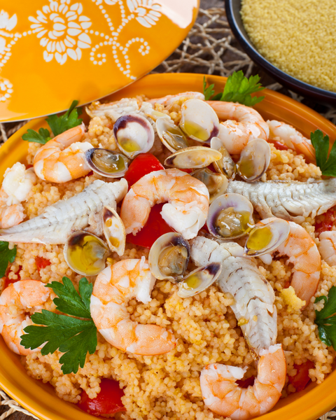 Moroccan Shrimp with Pomegranate Sauce