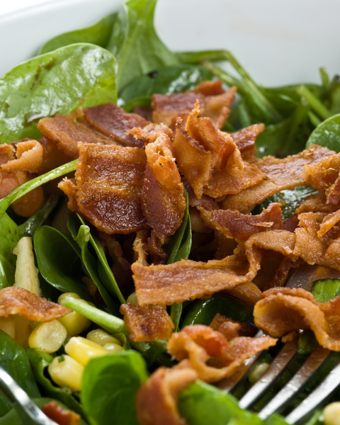 Maple Balsamic-Bacon Vinaigrette Spinach Salad
