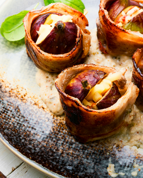 Bacon Wrapped Figs with Balsamic Glaze