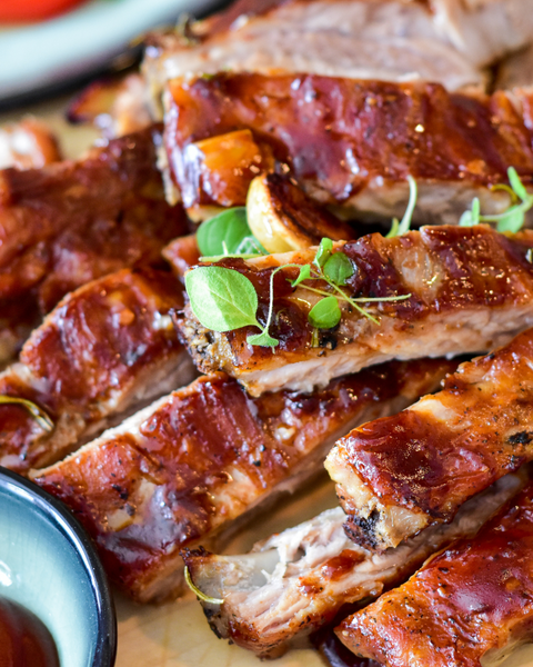 Ribs with Cinnamon Pear Balsamic