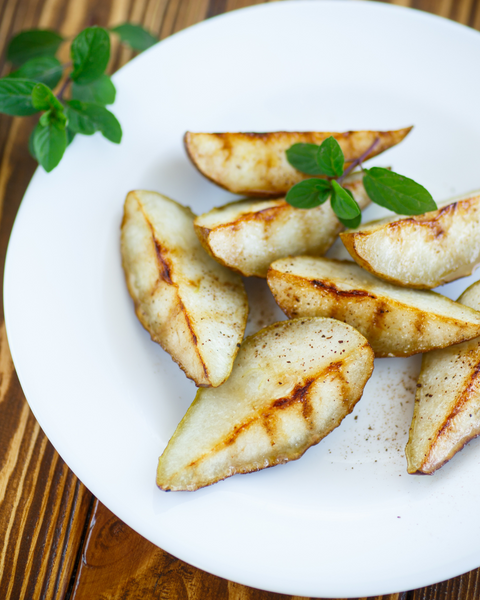 Roasted Pears with Cinnamon Pear Balsamic