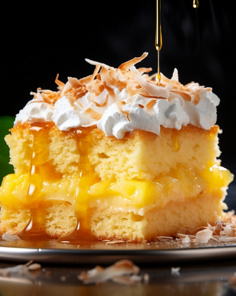 Pineapple in a Coconut Mango Balsamic Caramel