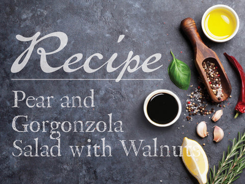 Pear and Gorgonzola Salad with Walnuts