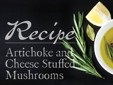 Artichoke and Cheese Stuffed Mushrooms