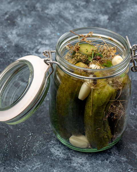 Marinated Cucumbers in Peach Balsamic