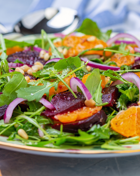 Beet & Tangerine Salad with Bleu Cheese & Citrus Vinaigrette