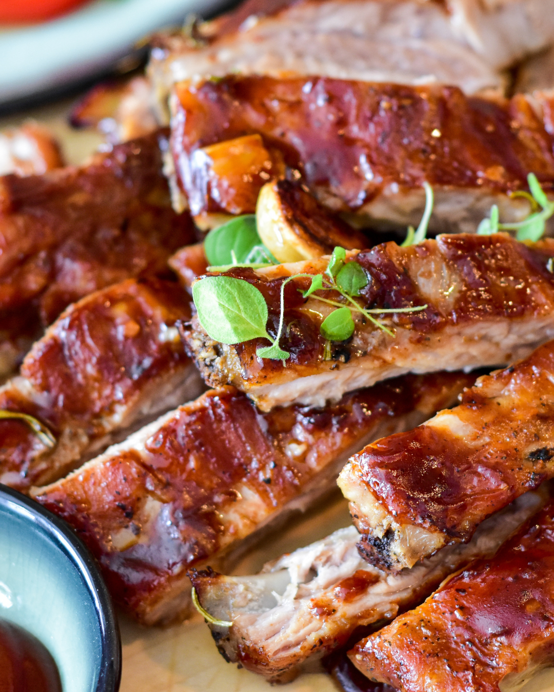 Ribs with Cinnamon Pear Balsamic – Old World Olive Co