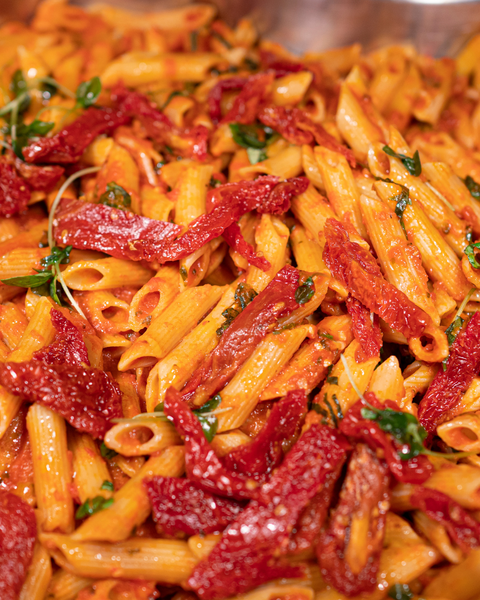 Pasta with Sun Dried Tomatoes and Kalamata Olives