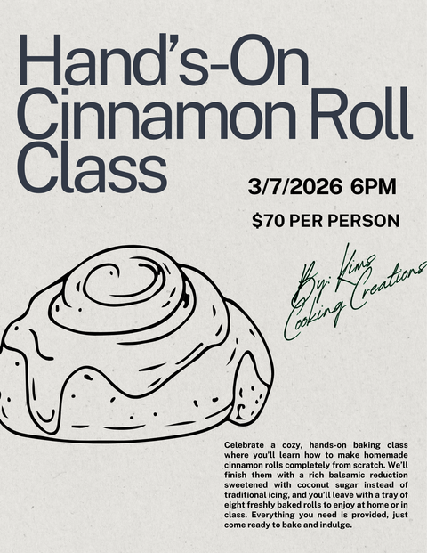 Hands-On Cinnamon Roll Class