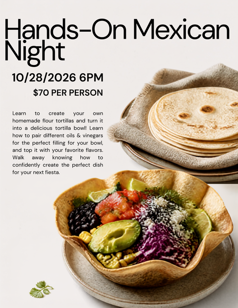 Hands-On Mexican Night October 28th- PLYMOUTH