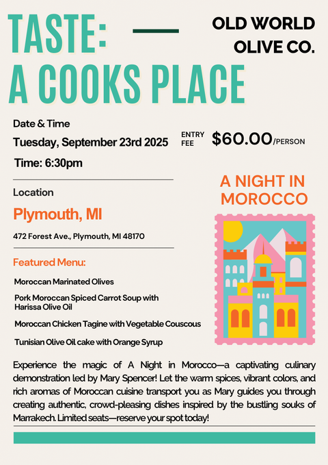 Taste: A Cook's Place – A Night in Morocco